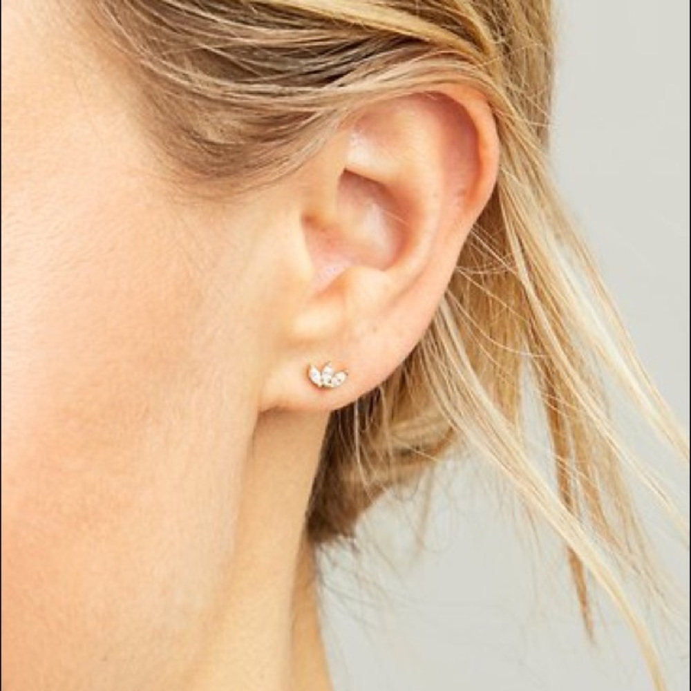 *NEW* Delicate Gold Marquise Studs